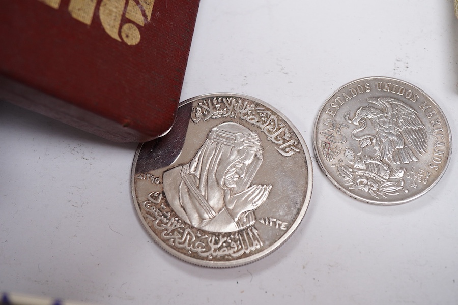 A group of silver etc. medals